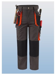 Conjunto de Uniforme de Trabajo Unisex de Microfibra Impermeable y Resistente a la Abrasión, Chaqueta y Pantalones de Trabajo con Bolsillos para Herramientas para Uso en Construcción - Product Image 3