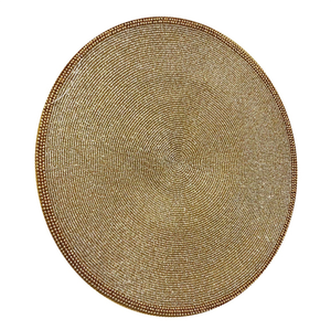 Ensemble de sets de table perlés élégants en verre argenté, épaisseur 5 mm, motif rayures de tigre, napperons et sous-plats de qualité supérieure - Product Image 2