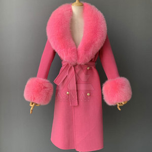 Abrigo Largo de Invierno para Mujer, de Lana Mezclada, Cálido, Elegante, Estilo Casual y Moderno, de la Mejor Calidad - Product Image 3
