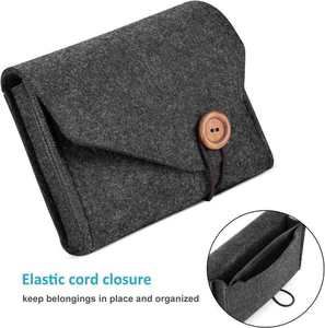 Hot Sale Classic Design Merino Wool Felt Cable Organizer Pouch Felt <b>Storage</b> <b>Bag</b> for Cable Management - Product Image 1