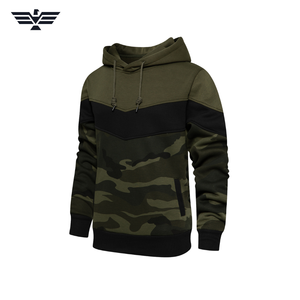 Sweat à capuche pour homme en molleton 100 % coton respirant avec logo frontal, manches longues, décontracté, avec poche - Product Image 3