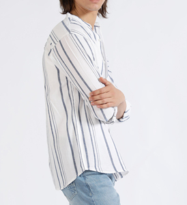 Camisa Casual de Verano de Estilo Moderno, Personalizada, de Doble Botonadura, Satén Vintage, con Dibujos Animados y Logotipo, de Algodón, Manga Larga para Hombre - Product Image 6