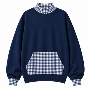 Premium Quality Women's White Turtleneck Sweatshirt With Floral <b>Butterfly</b> Pocket Print Long Sleeve Casual <b>Top</b> Spring Wear - Product Image 5