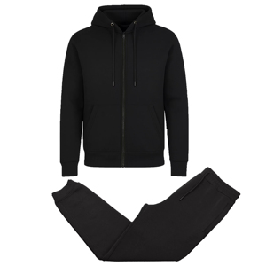 Conjunto Deportivo Personalizado 100% Algodón con Costuras Crudas, Pantalones Deportivos de Gran Peso con Bolsillos Tipo Canguro, Conjuntos Deportivos Extra Grandes para Hombre - Product Image 3