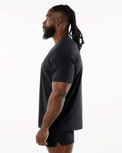 High Quality Blank Mens <b>Tshirt</b> Custom 100% Cotton Oversized Drop Shoulder Men's O-neck Custom Brand 100% Cotton Promotional - Product Image 3