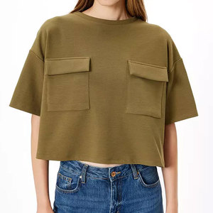 Unique Style Women <b>Crop</b> <b>Tops</b> Cheap Price Women's Breathable <b>Crop</b> <b>Top</b> Simple Solid Colour High Quality <b>Crop</b> <b>Tops</b> For Women - Product Image 1
