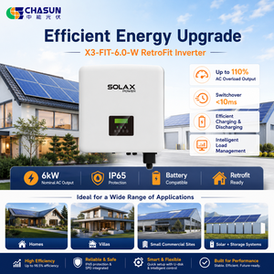 Convertisseur hybride triphasé hors réseau <span class=keywords><strong>SolaX</strong></span> X3-FIT-6.0-W 6,0 kW pour système de stockage d'énergie solaire domestique avec batterie - Product Image 3