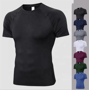 T-shirt de sport pour homme, course à pied, logo personnalisé, haute qualité, col rond, grande taille, écologique, séchage rapide, coupe ample - Product Image 1