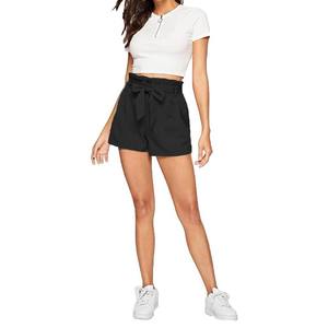 High Quality Women Shorts Summer Wear Women Shorts Cheap Price Outdoor Workout Washed Elastic Hip Hop Shorts - Product Image 1