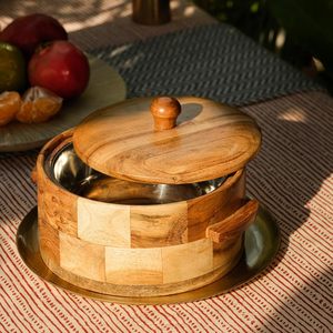 Exclusivo Juego de Ollas para Hot Pot con 1 Cuchara, Caja de Almacenamiento para Panes y Caja para Servir |   Contenedor Ecológico de Madera de Mango |   Lujoso y Moderno, Pulido y No Tóxico - Product Image 5