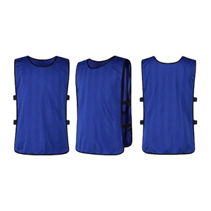 Unisex Light Blue Sleeveless Mesh Sports Vest Round Neck Breathable Polyester <b>Training</b> Jersey for Adults All Seasons - Product Image 2