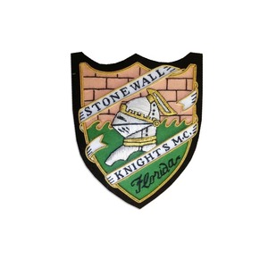 มงกุฎราชินีงานฝีมือคุณภาพสูงระดับพรีเมียม ปักลายด้วยดิ้นทอง สำหรับติดเสื้อเบลเซอร์  ออกแบบได้ตามต้องการ ปรับขนาดได้ - Product Image 2