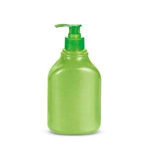 Envase Cosmético de Botella Plana con Hombro Inclinado, Tapa Antiderrames, Diseño Elegante y Ecológico, Serigrafía, Plástico PET, 480 ml - Product Image 5