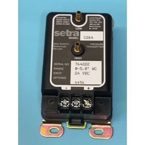 Transducteur de pression Setra 264120-23, 0-5,0 pouces WC - Équipements et pièces semi-conductrices d'occasion fiables à l'échelle mondiale chez - Product Image 1