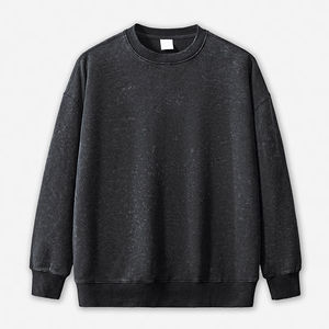 เสื้อสเวตเชิ้ตทรงโอเวอร์ไซส์ HEPL046 รุ่นออทัมน์เทรนดี้ ผ้าหนา 360gsm ล้างสีแบบแอซิดวอช  โลโก้ปรับแต่งได้  สั่งขั้นต่ำ 1 ตัว สำหรับฤดูหนาว - Product Image 2