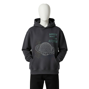 เสื้อฮู้ดดี้ผู้ชายรุ่นล่าสุด ดีไซน์ใหม่ สไตล์ลำลอง สีพื้น ผลิตจากผ้าฝ้าย ระบายอากาศได้ดี มีหลายสีให้เลือก - Product Image 2