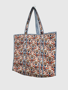 Sac fourre-tout en coton brodé floral, style bohème, ouvert en dessus, sac de shopping pour femmes, utilisable toute l'année - Product Image 3
