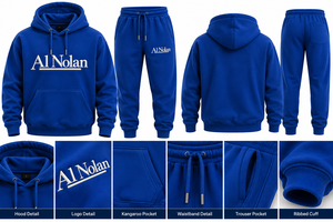 Custom Logo <b>Men</b> Hoodie and <b>Jogger</b> Set Wholesale <b>White</b> Tracksuit complete customization Private Label Clothing Low MOQ hoodie sui - Product Image 2