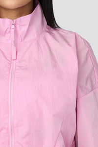 Conjunto Deportivo Unisex de Talla Grande, Ligero, Reversible y Transpirable, Color Rosa, Estilo Urbano, con Sudadera con Capucha de Manga Larga y Pantalones Cortos con Cordón - Product Image 3
