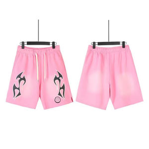 กางเกงขาสั้นสตรีทแวร์พิมพ์ลายตามสั่ง สีซีดแบบซันเฟด กางเกงขาสั้นหนา ใส่สบายสำหรับฤดูร้อน ไซส์พลัส ลายพิมพ์ ผ้าฝ้าย 100% ระบายอากาศได้ดี กางเกงขาสั้นผู้ชาย - Product Image 5