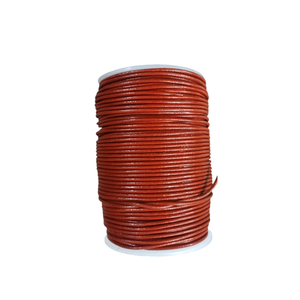 2mm Light Brown Color Leather <b>Cord</b> Round <b>Necklace</b> Rope for Jewellery Making Customized Size SCHAF A BRAND OF Y S INTERNATIONAL - Product Image 1