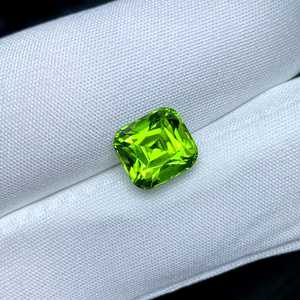 Natural Faceted Peridot Stone Vivid Green Gemstone Pakistan Origin Premium Quality Jewelry Making Stone - Product Image 4