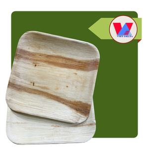 Platos Compostables de Hoja de Areca con 3 Compartimentos, Bandeja Desechable Biodegradable, Platos Resistentes para Bodas y Fiestas - Product Image 1