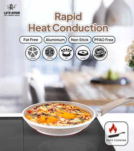 Best <b>Non</b> <b>Stick</b> Frying <b>Pan</b> Set of 3 with Heat Resistant Handle - Product Image 6