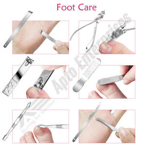 Ensemble de soins de coupe professionnel ciseaux pince à épiler couteau oreille Pick outils 18 pièces ensemble de manucure pédicure coupe-ongles ensemble Kit d'hygiène - Product Image 5