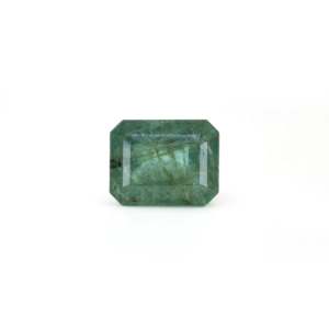 Lab-Created Zambian Emerald 13.7 Ct Loose Gemstone Emerald Cut 8x10mm for Fine Jewelry - Product Image 1