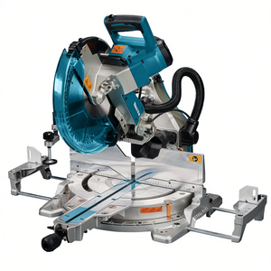 Sierra ingletadora compuesta deslizante de alta resistencia de 305 mm y 240 V con guía láser para carpintería - Product Image 2