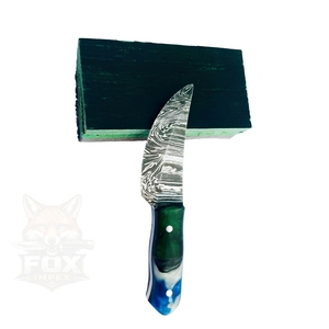 Couteau à Découper en Acier Damas de Qualité Industrielle Personnalisé, Lame Fixe, Chasse, Camping, Manche en Bois, Différentes Couleurs, Garantie de 3 Ans - Product Image 3