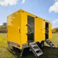 Remolque de Baño al Aire Libre con Baño Privado y Estación de Lavado de Manos, Remolque de Inodoro Móvil para Instalaciones Temporales - Product Image 3