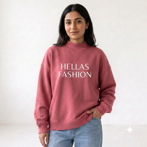 Sudadera de Cuello Alto para Mujer, la Más Vendida, de Algodón Ligero de Primera Calidad, Corte Holgado, Estilo Casual - Product Image 1