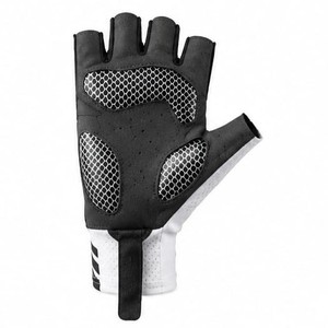 Gants de cyclisme demi-doigts en PU, design en maille respirante, gants de course unisexes, fermeture à boucle et crochet, ajustement universel - Product Image 1
