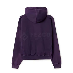 Sweat-shirts oversize pour hommes effet délavé hiver - Designs et couleurs personnalisables, polaire de haute qualité - Product Image 2