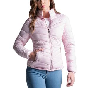Veste matelassée d'hiver de haute qualité pour femmes manteau à longues bulles de couleur personnalisée avec rembourrage en coton respirant tricoté fournisseur BD - Product Image 3