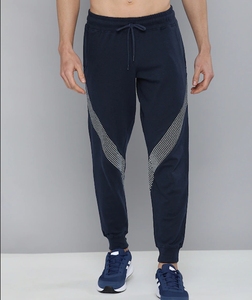He She Wears Men's Solid Cotton Fleece Sweatpants Drawstring Elastic Waist Side Pockets Breathable Casual Joggers <b>Winter</b> Wear - Product Image 1
