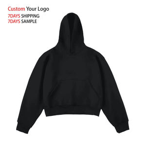 เสื้อฮู้ดผู้ชายทรงปกติ พิมพ์โลโก้ได้ สีพื้น ผ้าฝ้ายฟลีซ 100% สวมใส่สบาย เหมาะสำหรับฤดูหนาว มีกระเป๋า - Product Image 4