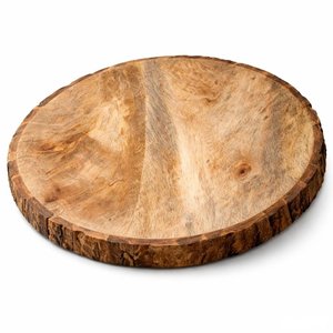Custom Size Live Edge Wood Serving <b>Platter</b> Handmade Natural Wooden Display Tray for Retail Gift and Home Decor - Product Image 1