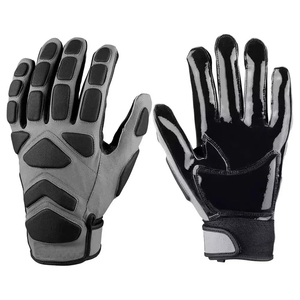 Gants de football américain en cuir légers, antidérapants, imperméables, séchage rapide, faciles à laver, unisexes, pour sports de plein air - Product Image 5