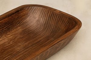 Centros de mesa de madera de mango de nogal antiguo XL, venta al por mayor, portavelas de ensalada de masa multifuncional tallados a mano, Vintage decorativo - Product Image 2