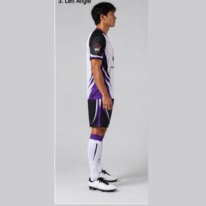 Soccer Uniform Lightweight Soccer Team Outfit Full Sublimation Jersey And Shorts Moisture Wicking <b>Athletic</b> Sportswear - Product Image 4