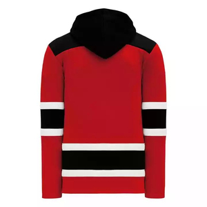 Sweat à capuche de hockey sur glace pour homme, personnalisé avec logo imprimé sur le devant, en polyester 100 %, avec impression par sublimation et transfert thermique - Product Image 6