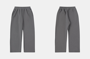 กางเกงจ็อกเกอร์คุณภาพสูงสุดฮิต ทรงหลวมสบายๆ สไตล์ลำลองสำหรับผู้ชาย กางเกงขายาวทรงตรง ผ้าเฟรนช์เทอร์รี่ ขายส่ง - Product Image 4