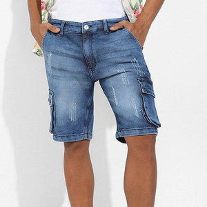 Shorts décontractés unis au-dessus du genou, service OEM, design tendance, légers, 100 % coton, respirants et confortables pour les activités de plein air par temps chaud - Product Image 1