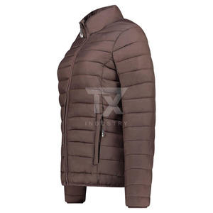 Chaqueta Acolchada de Lona para Mujer, Transpirable, Impermeable, de la Mejor Calidad, con Diseño de Logotipo Personalizado, Servicio OEM - Product Image 4
