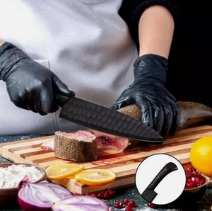 Ensemble de couteaux de chef en acier au carbone forgé sur mesure de qualité supérieure, couteaux de cuisine faits à la main avec étui en cuir véritable, 5 pièces - Product Image 2
