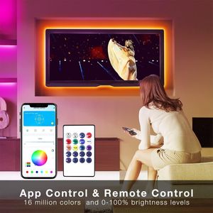 Striscia LED Smart WiFi da 30 Metri Compatibile con Alexa e Google Assistant, Controllo Vocale e Remoto tramite App, Sincronizzazione Musicale dei Colori - Product Image 4