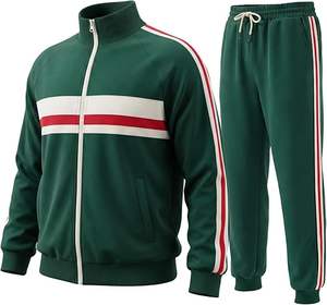 Ensemble de survêtement décontracté pour homme avec veste zippée et pantalon de jogging - Product Image 1